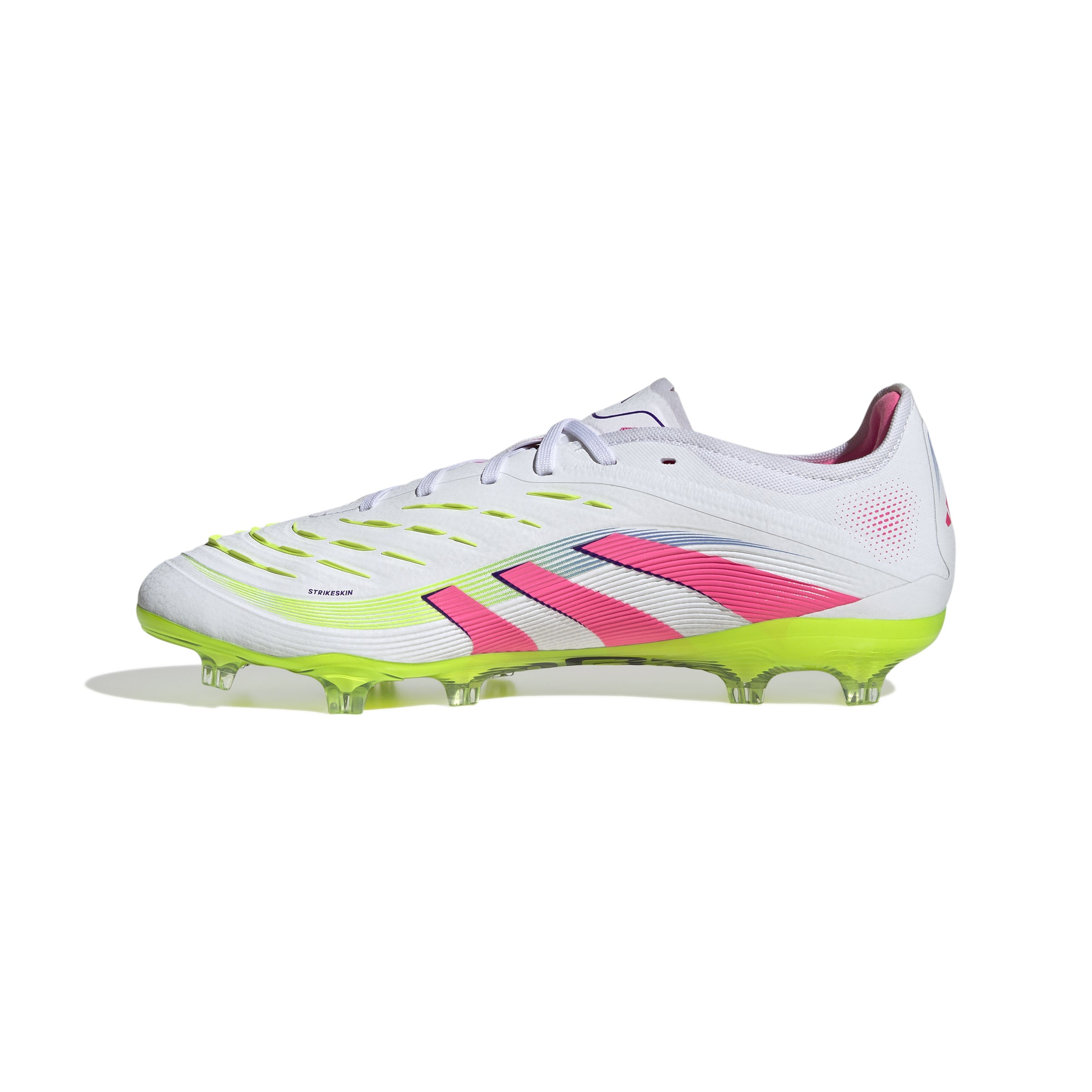 Botas de fútbol para terreno firme adidas Predator Pro, color blanco