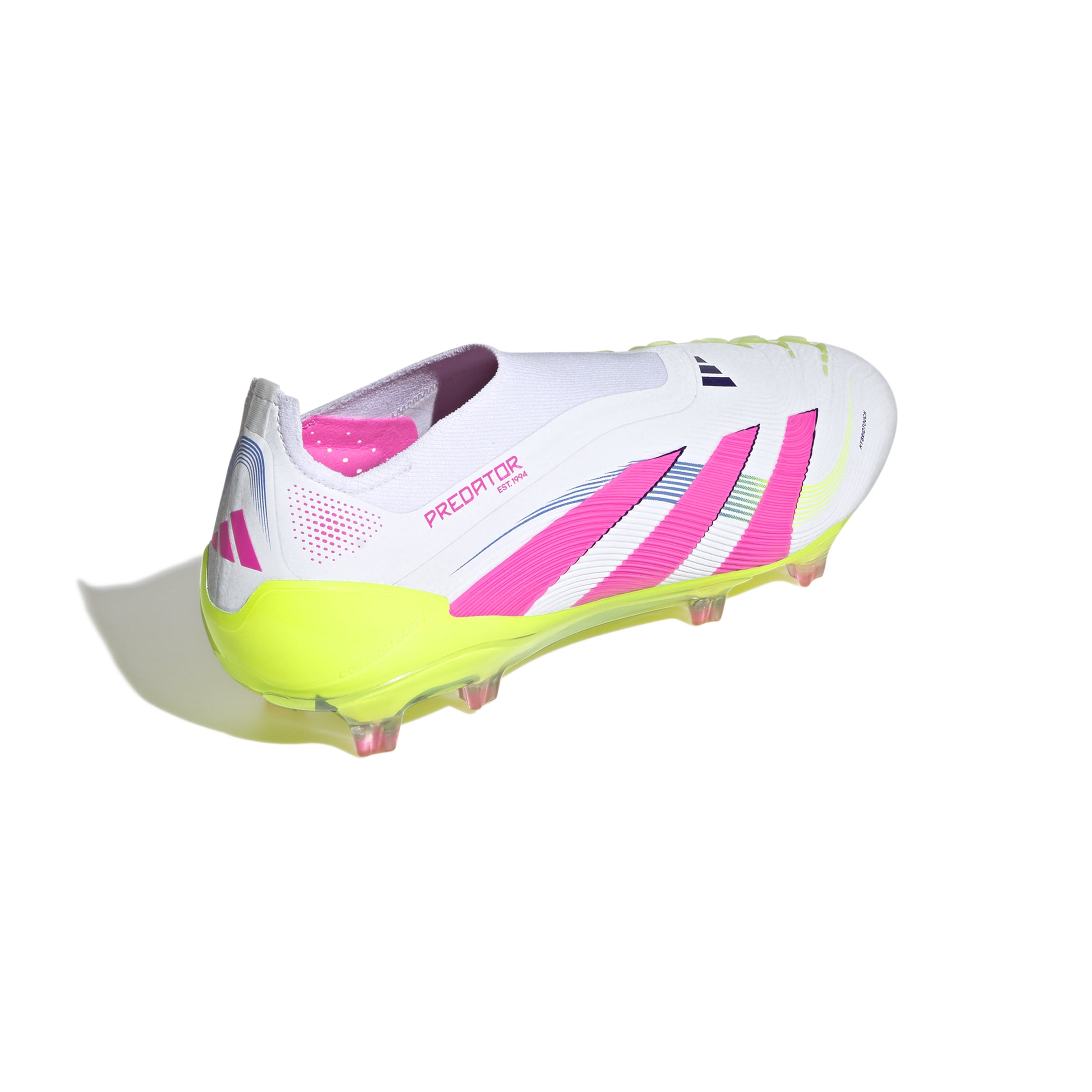 Botas de fútbol adidas Predator Elite sin cordones para terreno firme, color blanco