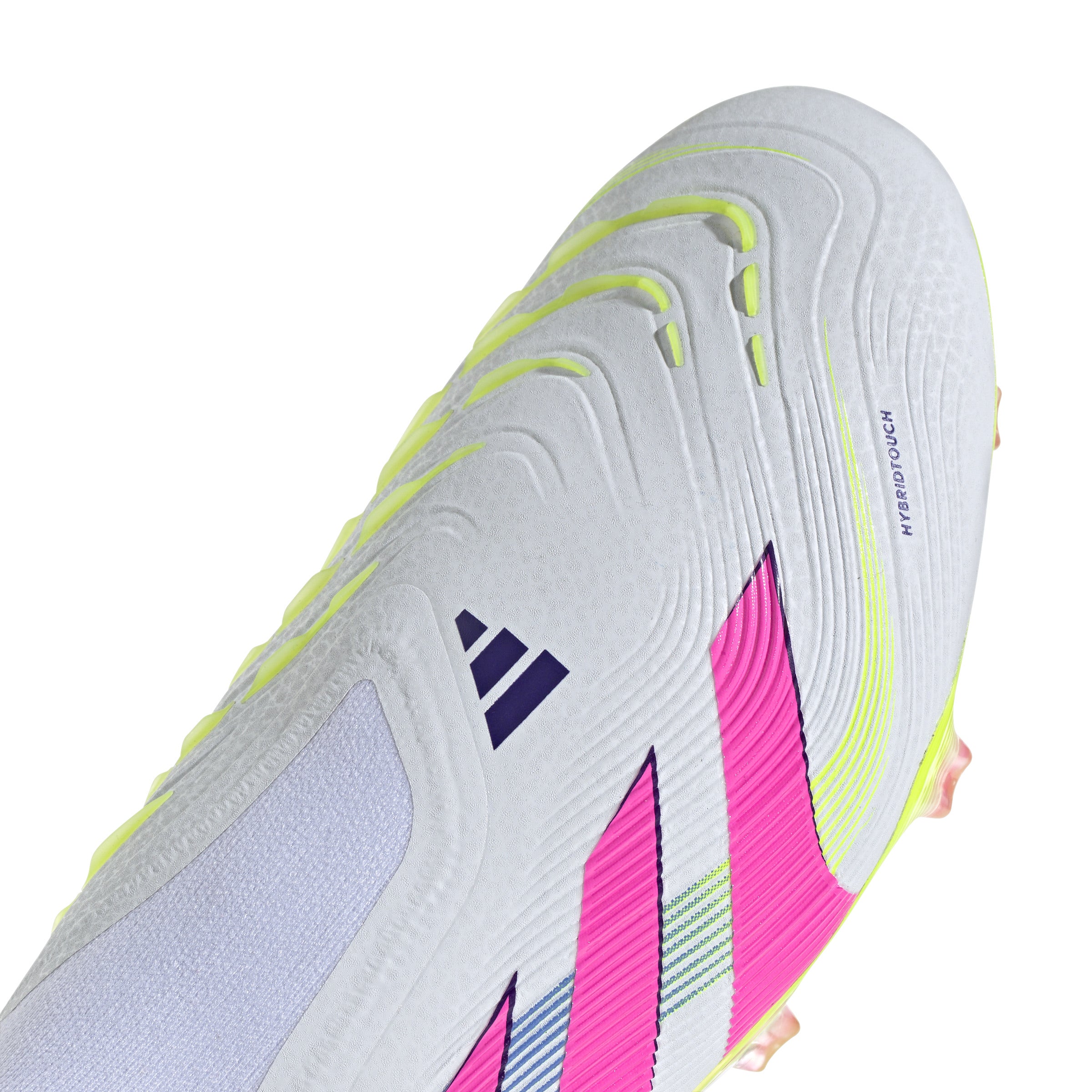 Botas de fútbol adidas Predator Elite sin cordones para terreno firme, color blanco