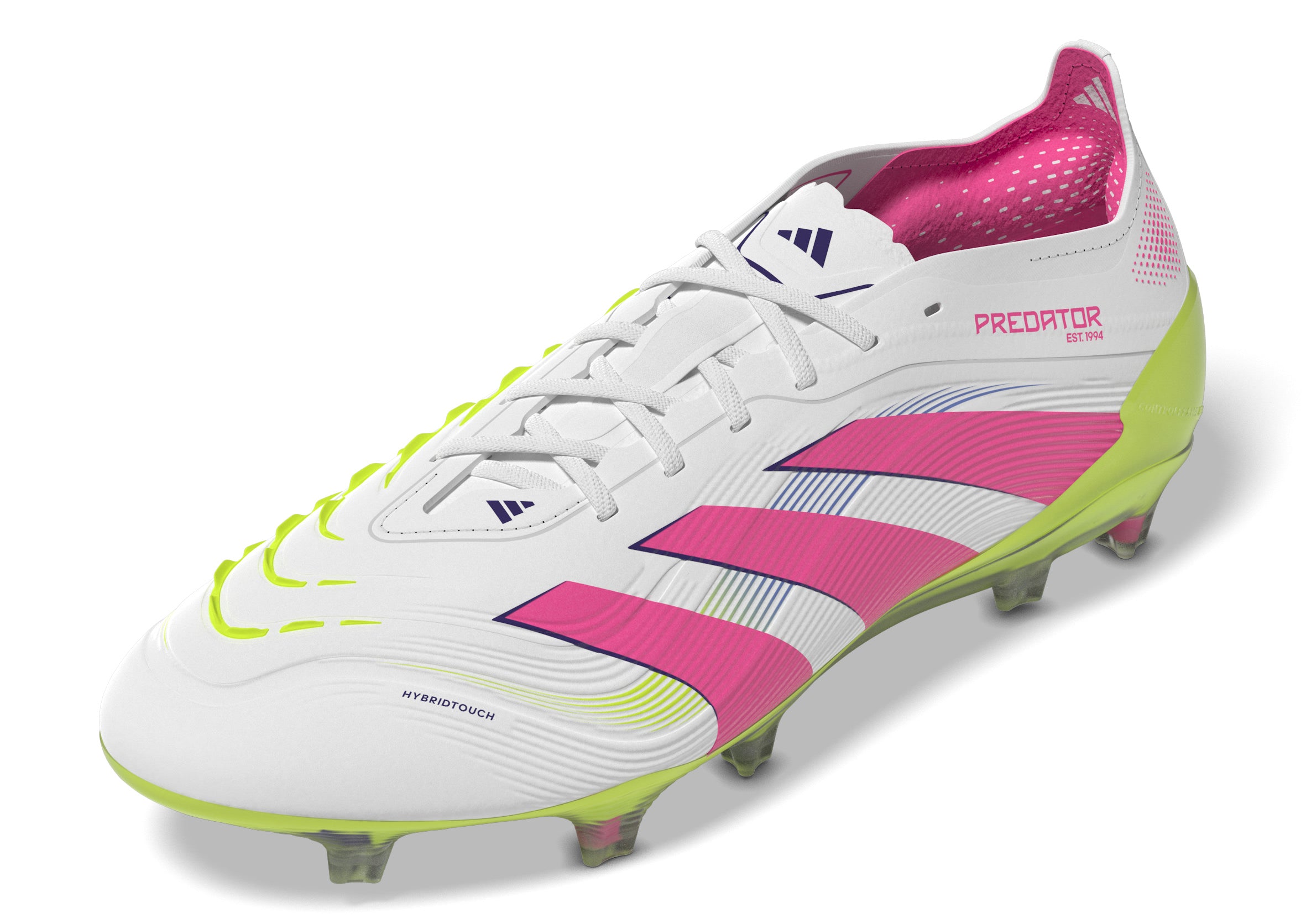 Botas de fútbol para terreno firme adidas Predator Elite FG color blanco