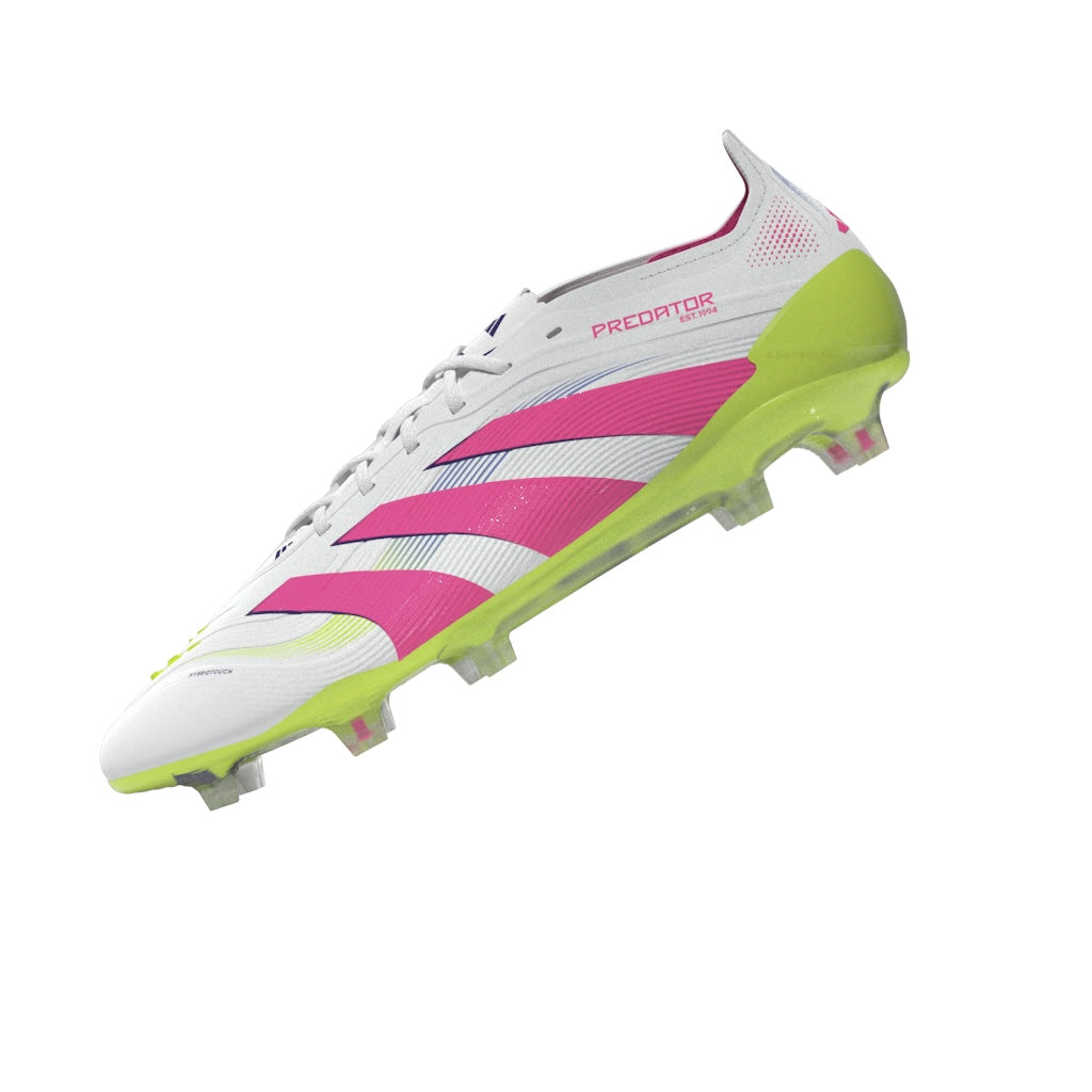 Botas de fútbol para terreno firme adidas Predator Elite FG color blanco