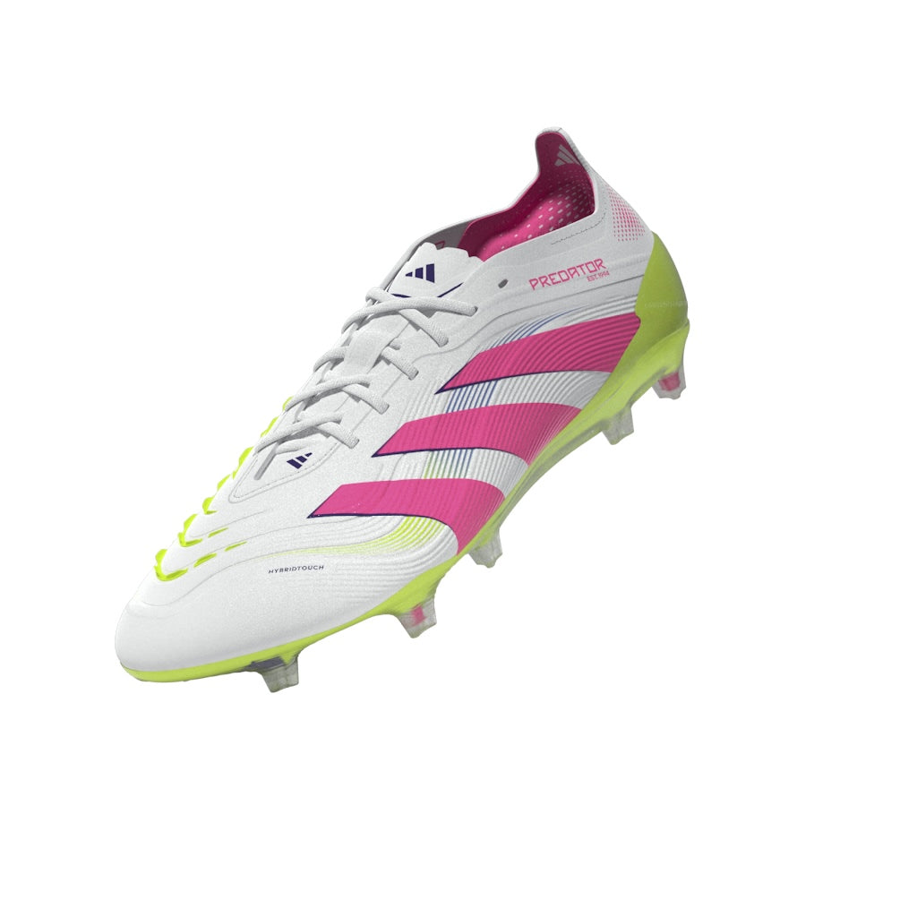 Botas de fútbol para terreno firme adidas Predator Elite FG color blanco
