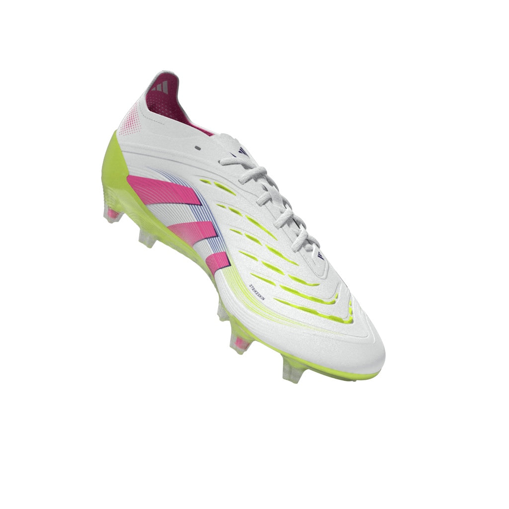 Botas de fútbol para terreno firme adidas Predator Elite FG color blanco