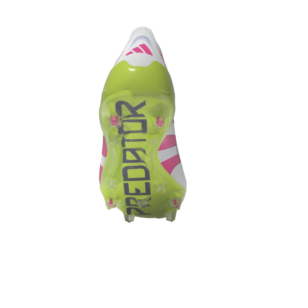 Botas de fútbol para terreno firme adidas Predator Elite FG color blanco