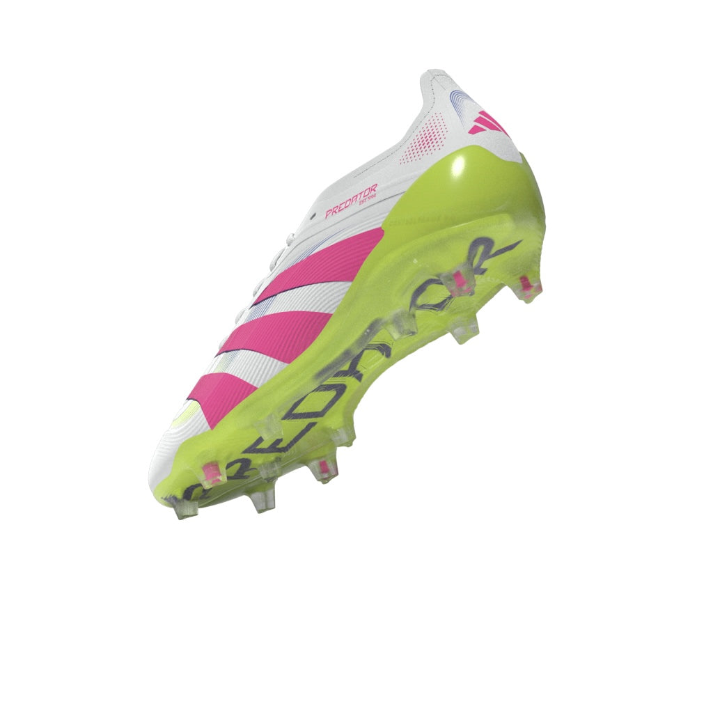 Botas de fútbol para terreno firme adidas Predator Elite FG color blanco