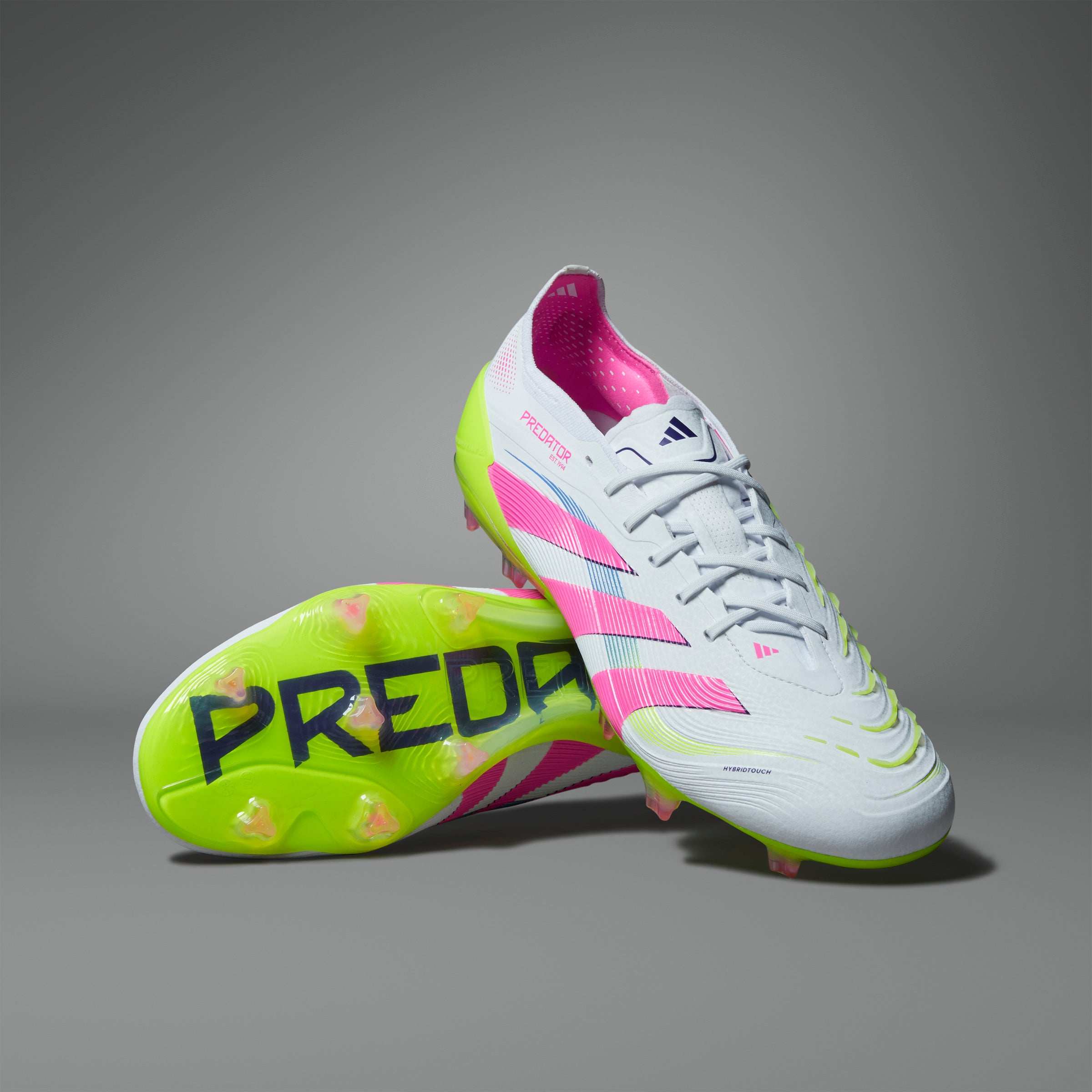 Botas de fútbol para terreno firme adidas Predator Elite FG color blanco