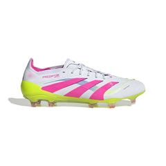 Botas de fútbol para terreno firme adidas Predator Elite FG color blanco