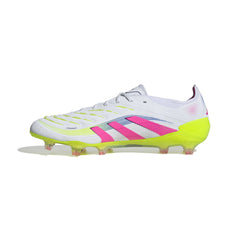 Botas de fútbol para terreno firme adidas Predator Elite FG color blanco