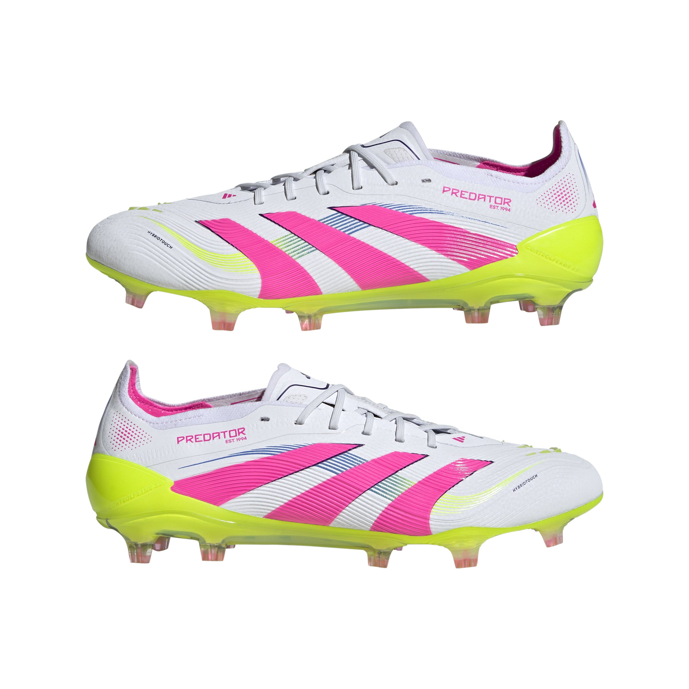 Botas de fútbol para terreno firme adidas Predator Elite FG color blanco