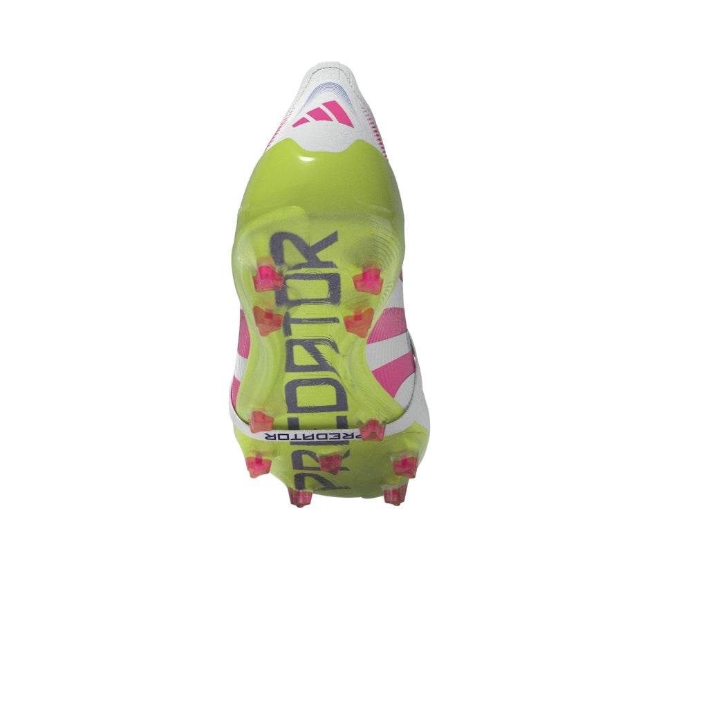 Botas de fútbol adidas Predator Elite Fold-Over Tongue FG para terreno firme, color blanco