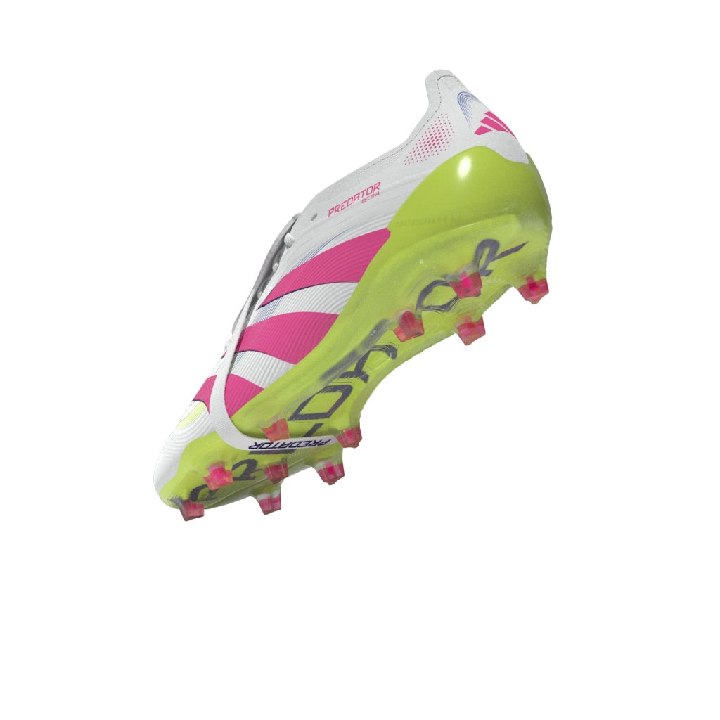 Botas de fútbol adidas Predator Elite Fold-Over Tongue FG para terreno firme, color blanco