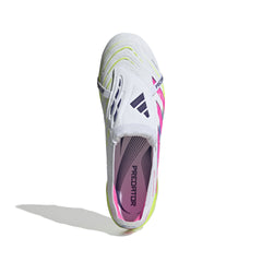 Botas de fútbol adidas Predator Elite Fold-Over Tongue FG para terreno firme, color blanco