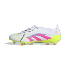 Botas de fútbol adidas Predator Elite Fold-Over Tongue FG para terreno firme, color blanco