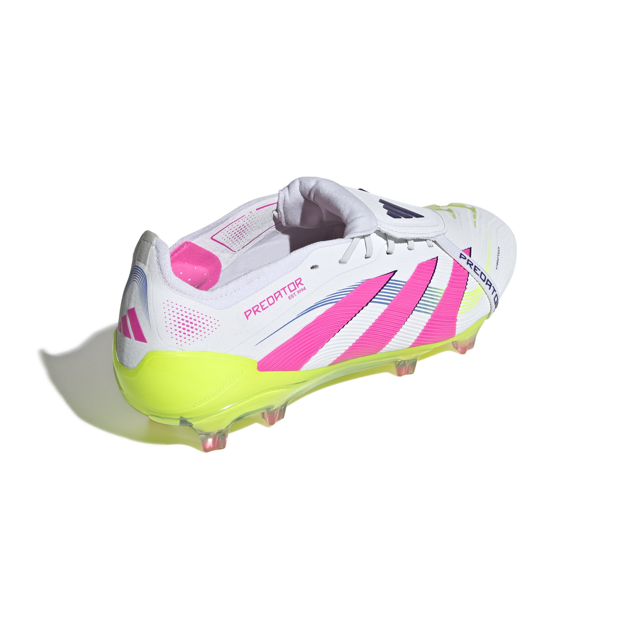 Botas de fútbol adidas Predator Elite Fold-Over Tongue FG para terreno firme, color blanco