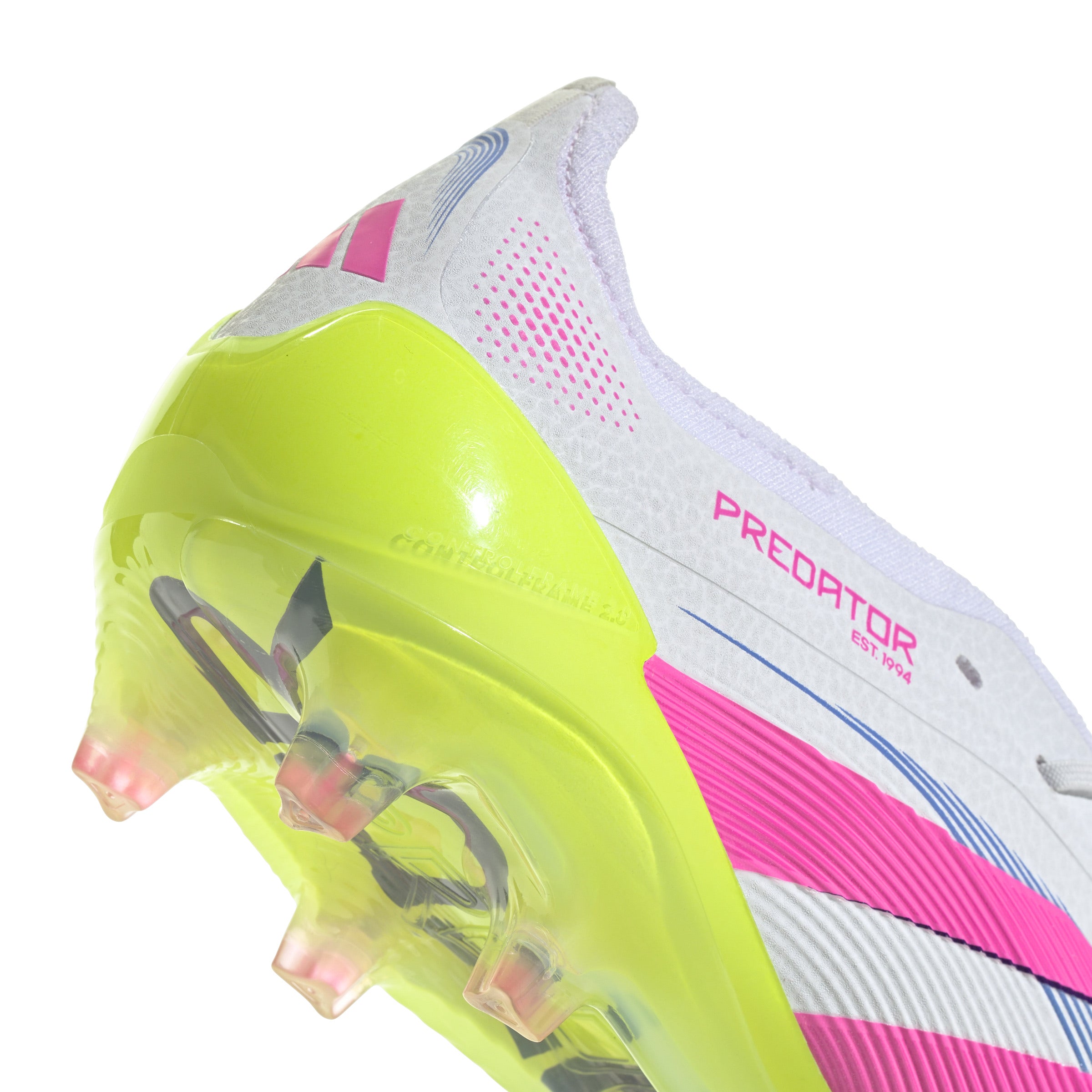 Botas de fútbol adidas Predator Elite Fold-Over Tongue FG para terreno firme, color blanco