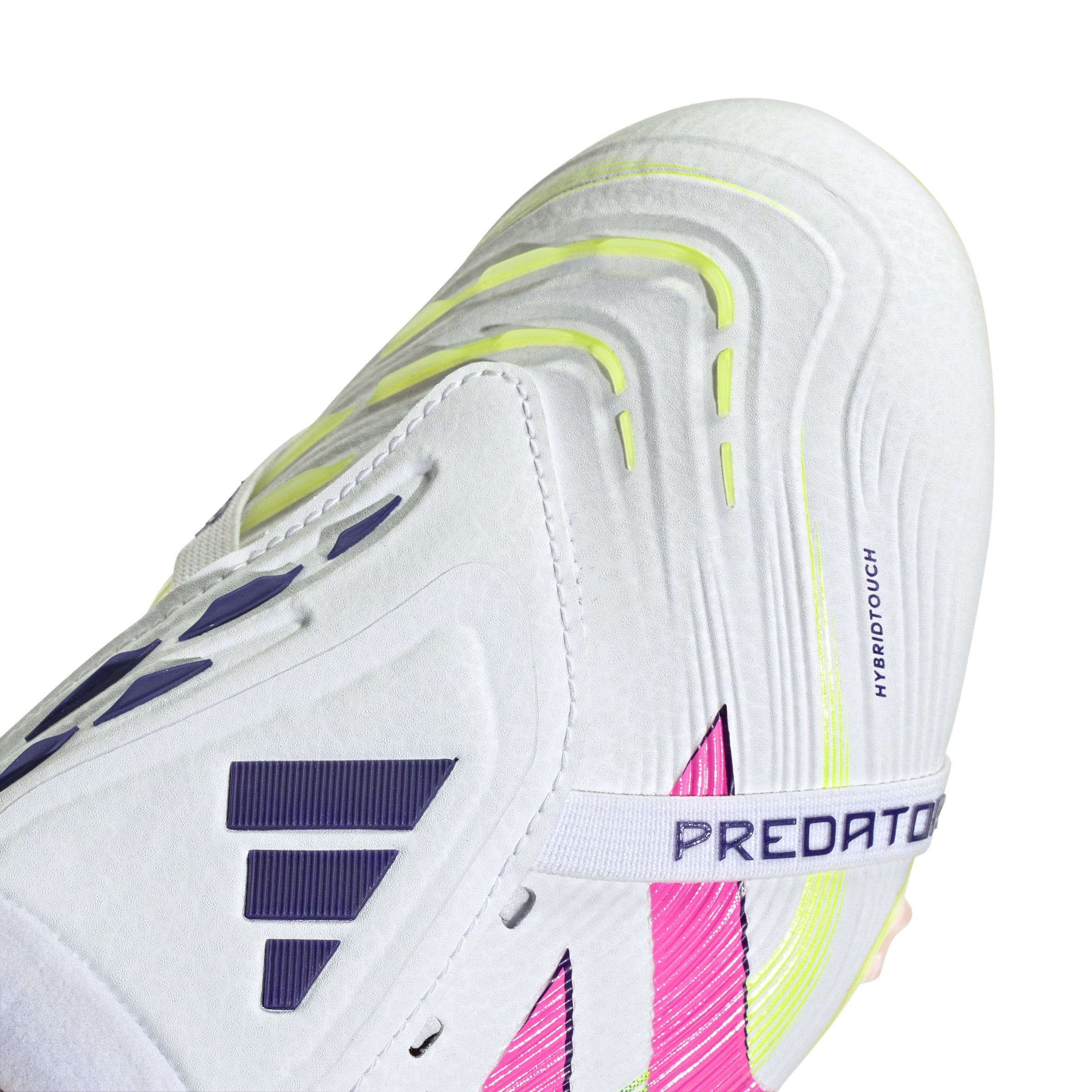 Botas de fútbol adidas Predator Elite Fold-Over Tongue FG para terreno firme, color blanco