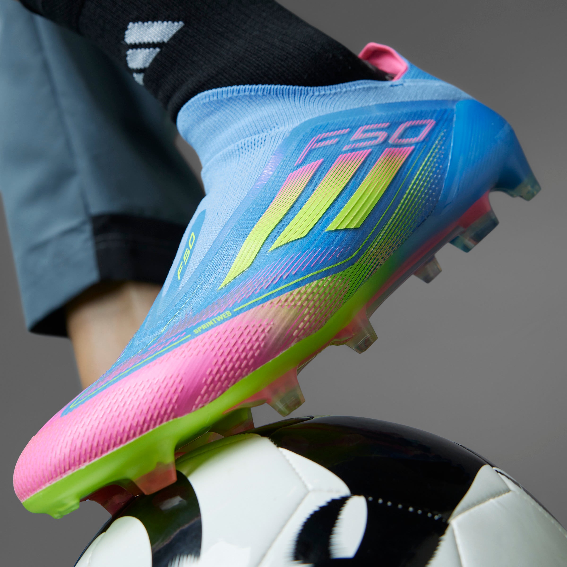 adidas F50 Elite Laceless Firm Ground Boots Blue