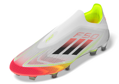 adidas F50 Elite Laceless Firm Ground Boots White/Black