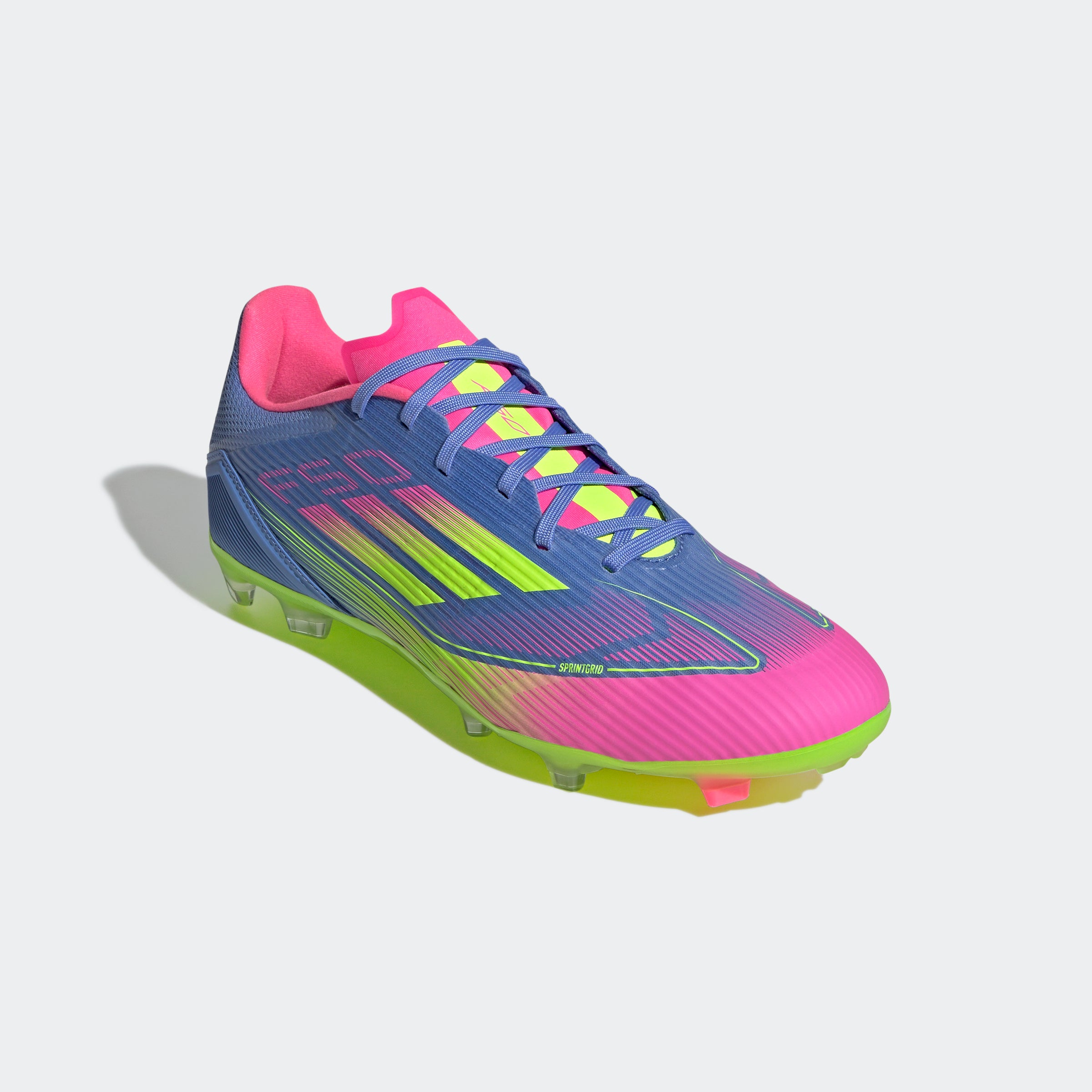 adidas F50 League Firm/Multi-Ground Boots Blue Fusion/Lucid Lemon/Lucid Pink