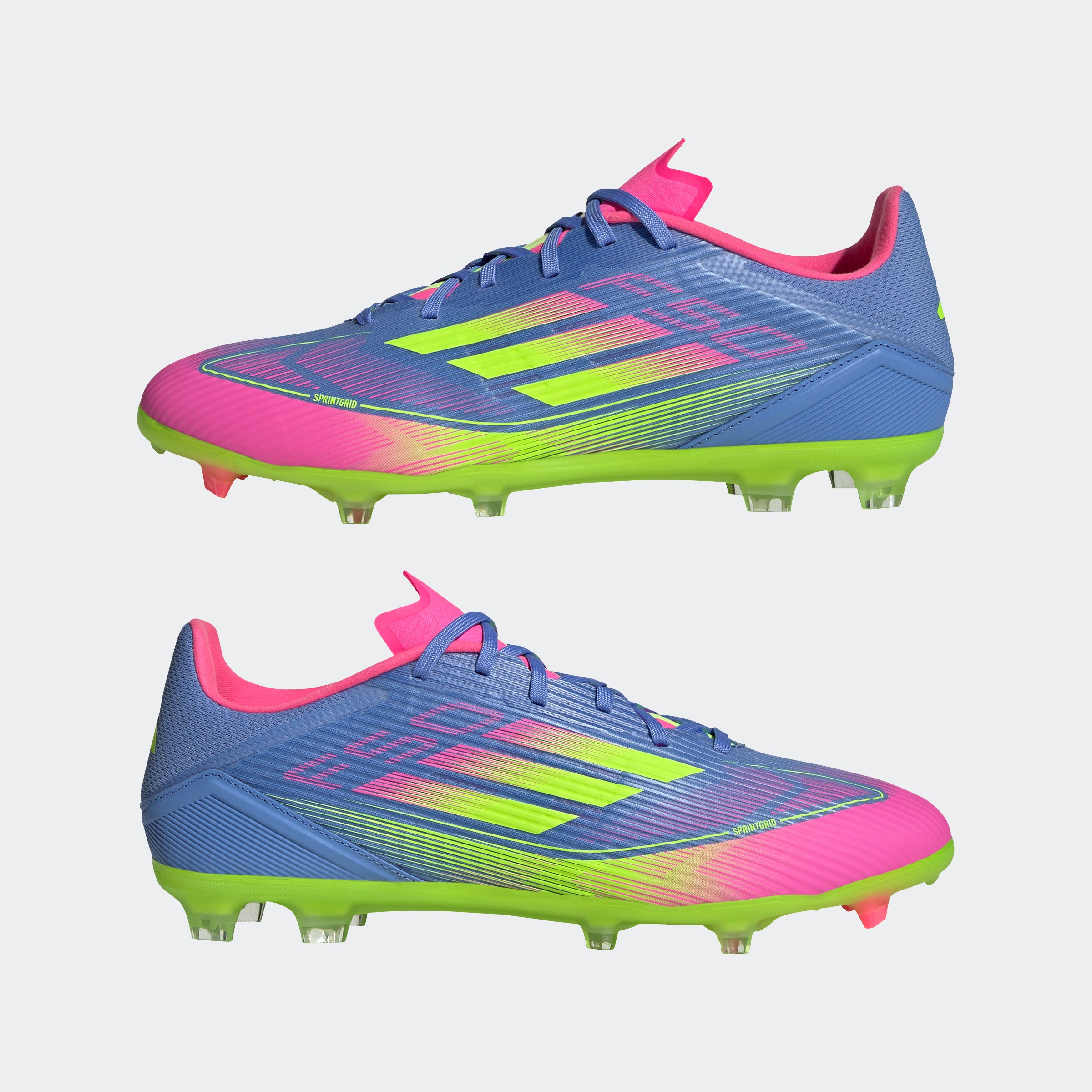 adidas F50 League Firm/Multi-Ground Boots Blue Fusion/Lucid Lemon/Lucid Pink