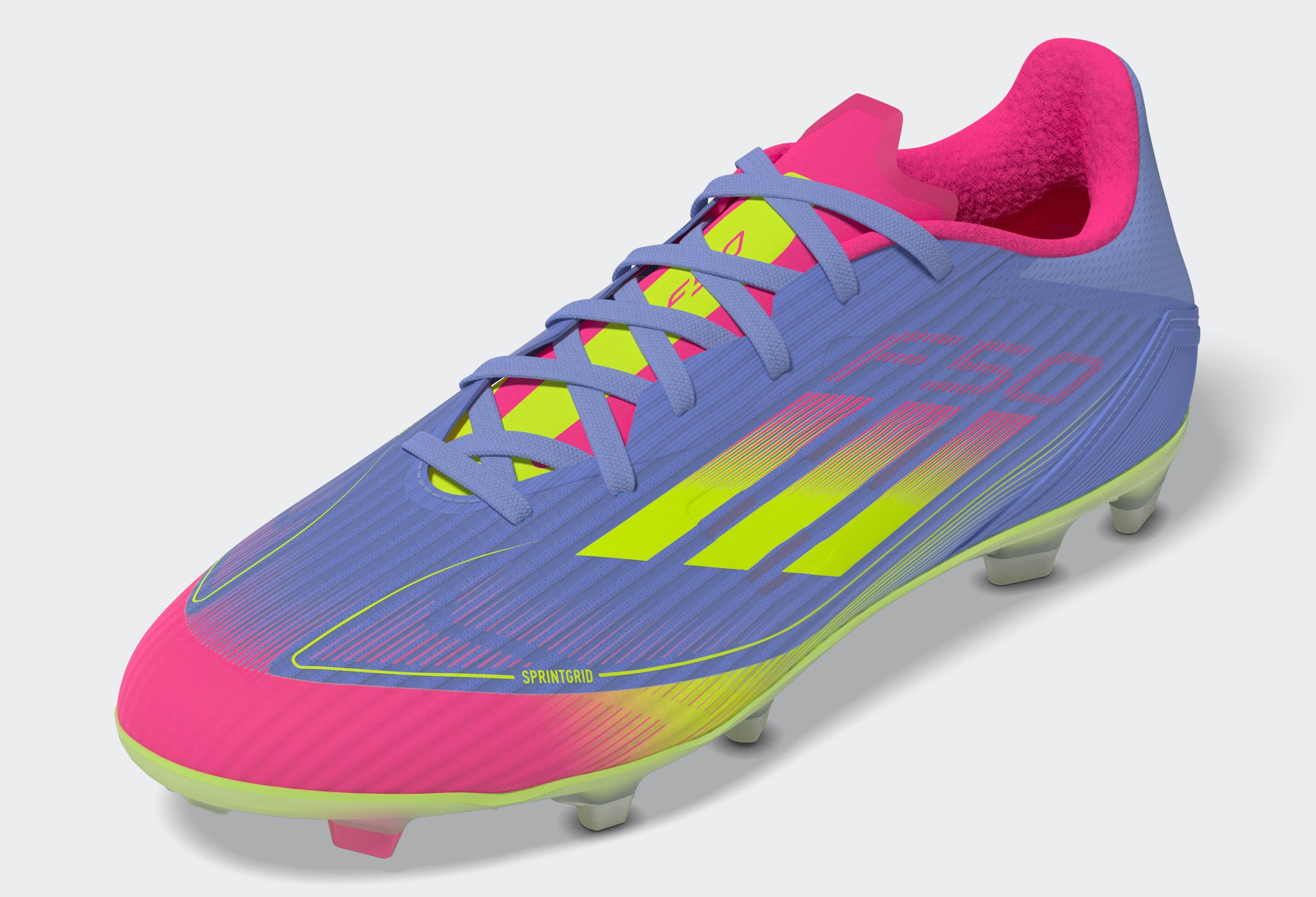 adidas F50 League Firm/Multi-Ground Boots Blue Fusion/Lucid Lemon/Lucid Pink
