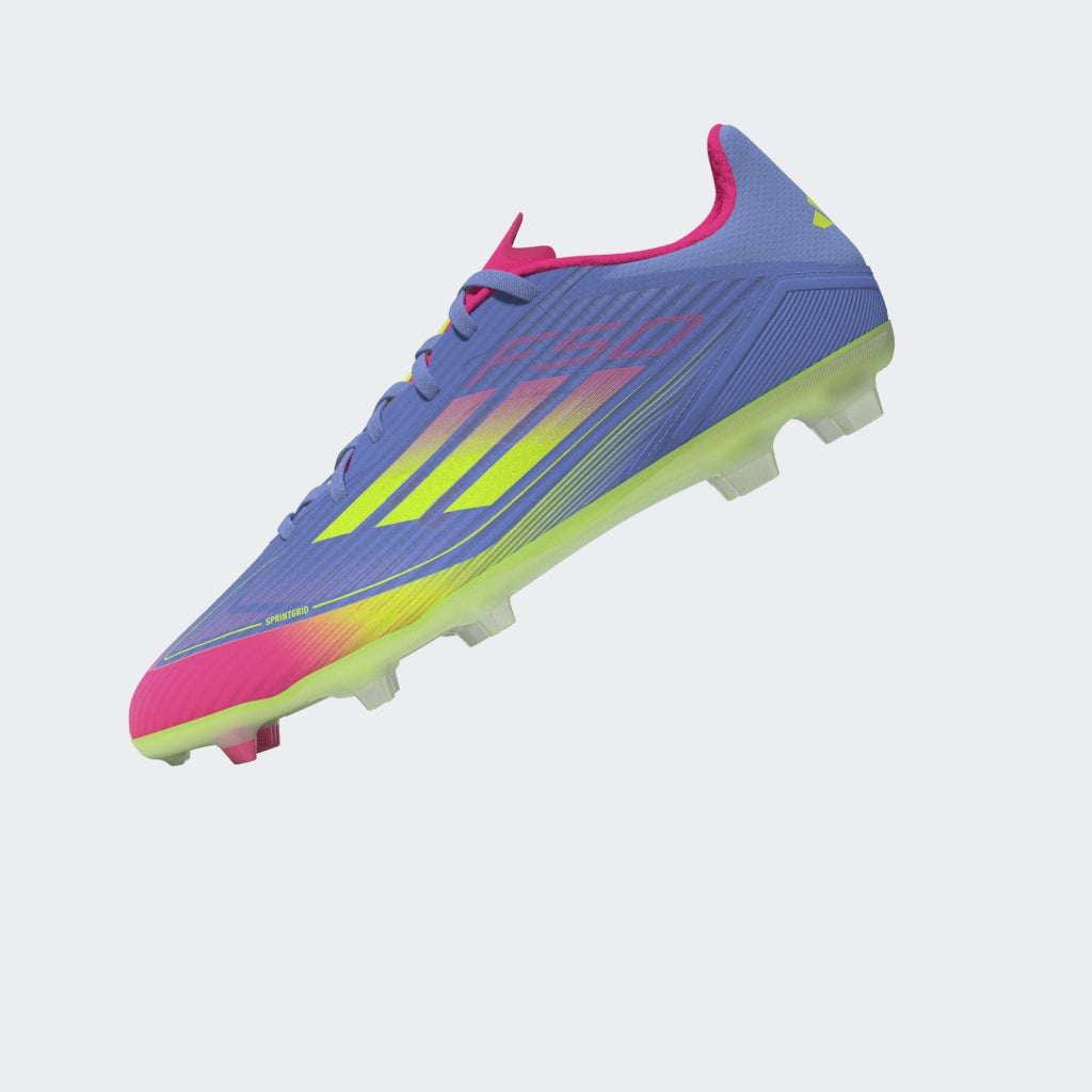 adidas F50 League Firm/Multi-Ground Boots Blue Fusion/Lucid Lemon/Lucid Pink