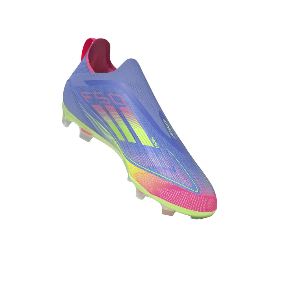 adidas F50 Elite Laceless Firm Ground Boots Junior Blue/Lemon
