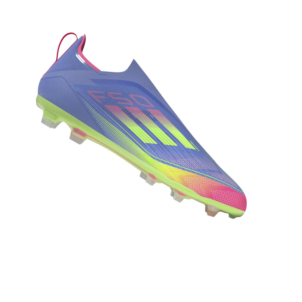 adidas F50 Elite Laceless Firm Ground Boots Junior Blue/Lemon