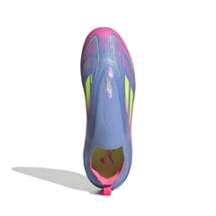 adidas F50 Elite Laceless Firm Ground Boots Junior Blue/Lemon