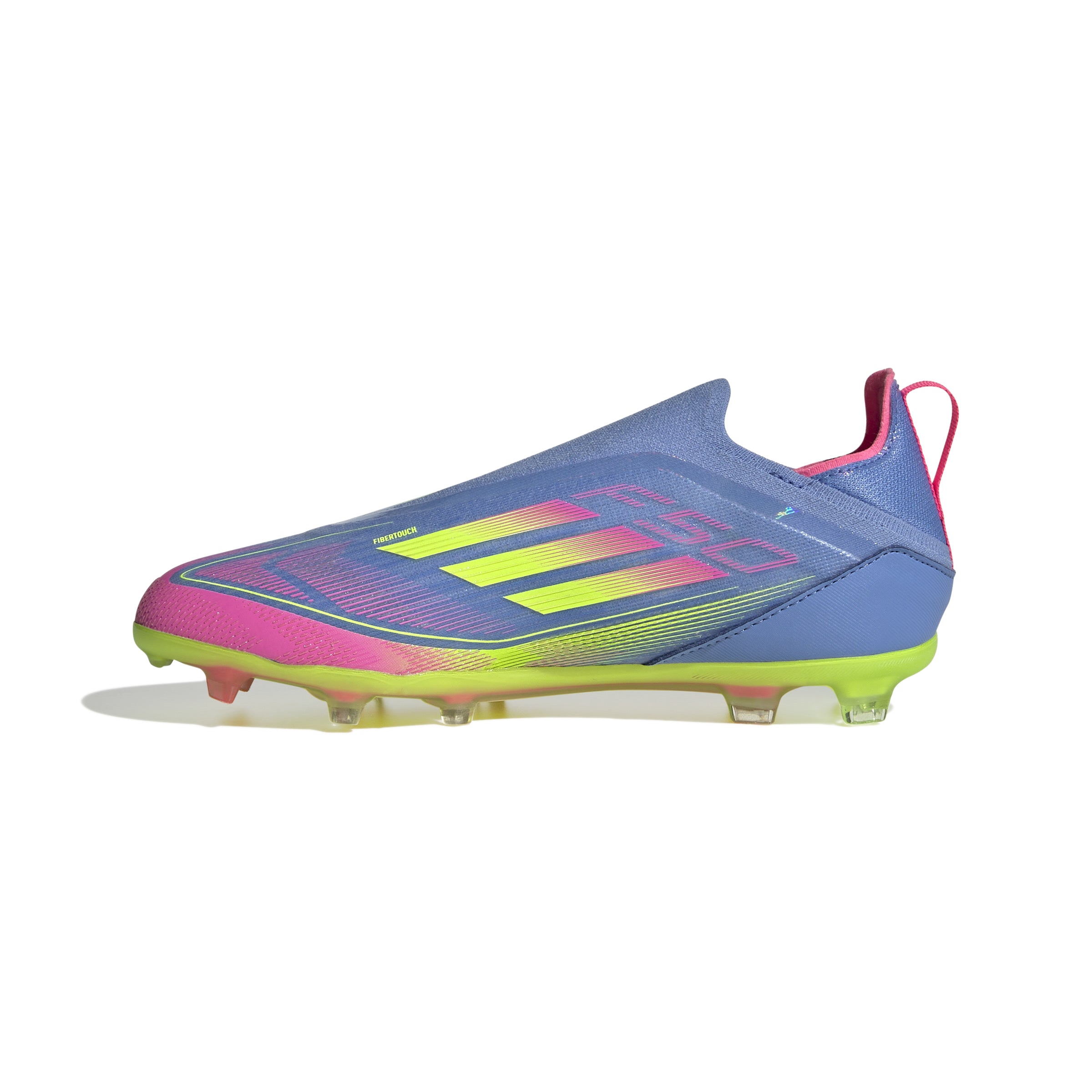 adidas F50 Elite Laceless Firm Ground Boots Junior Blue/Lemon