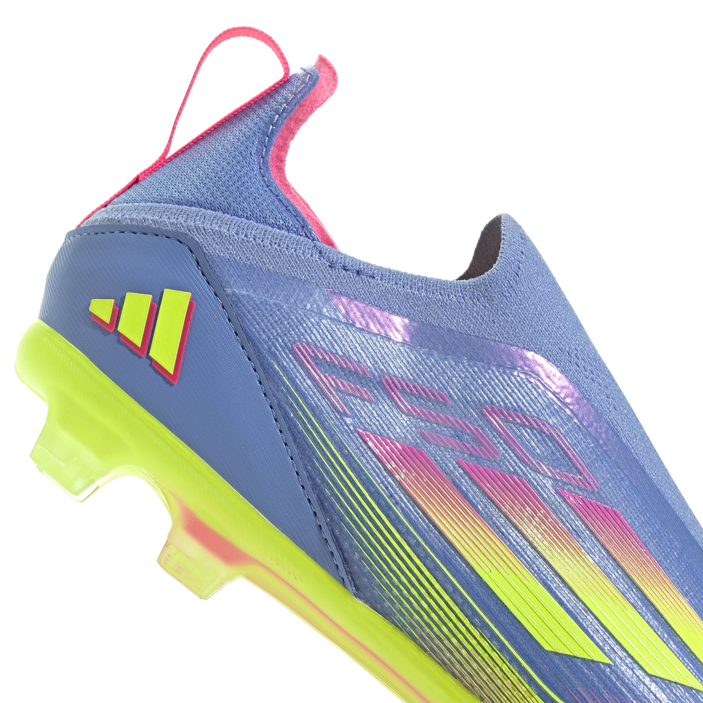adidas F50 Elite Laceless Firm Ground Boots Junior Blue/Lemon