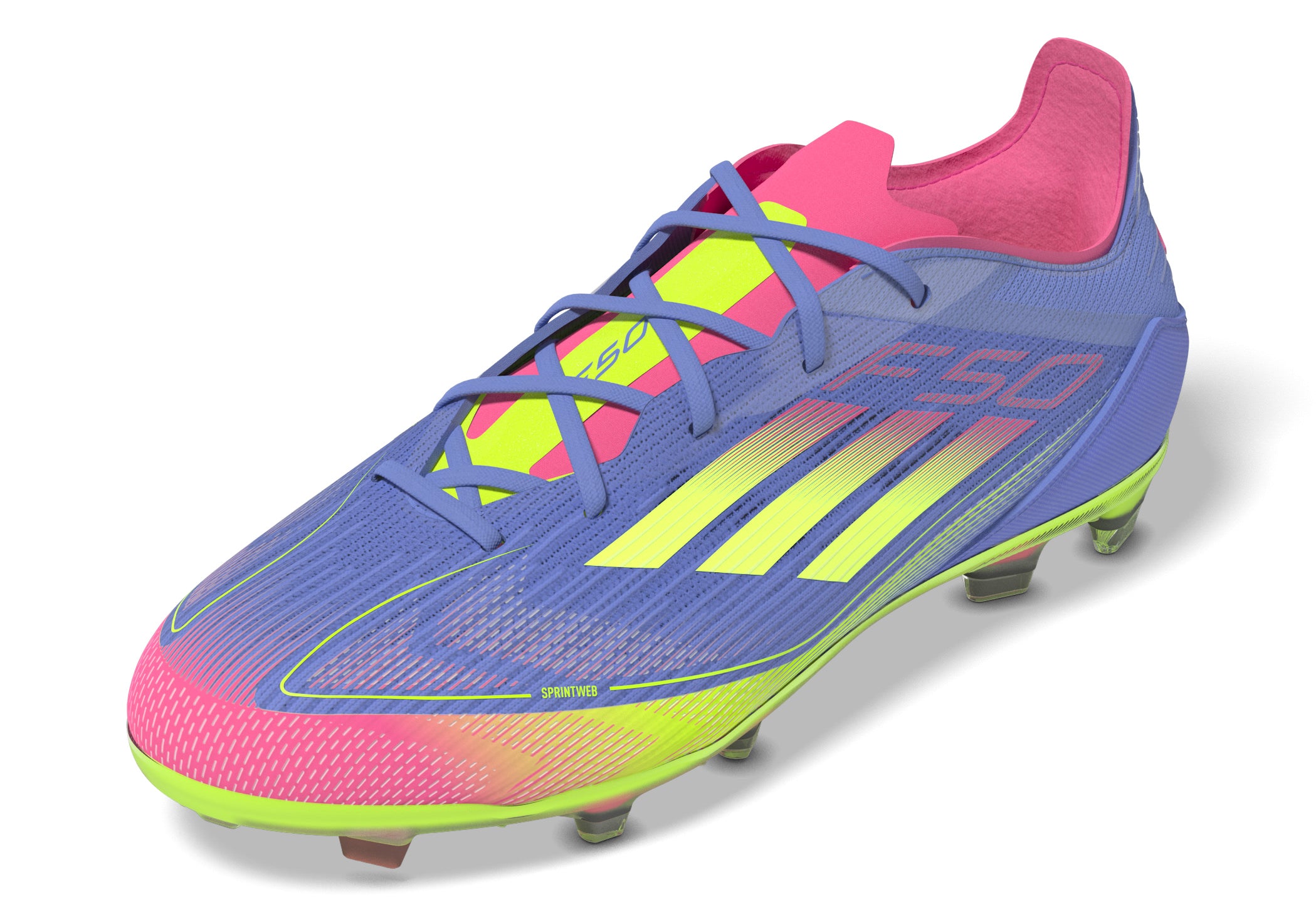 adidas F50 Elite Firm Ground Boots Junior Blue/Lemon