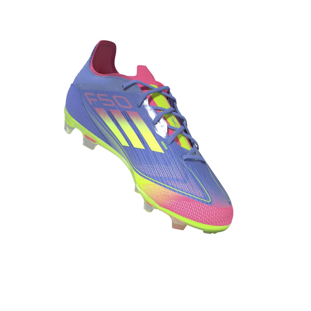 adidas F50 Elite Firm Ground Boots Junior Blue/Lemon