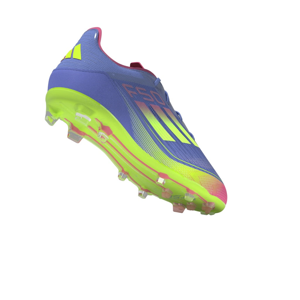 adidas F50 Elite Firm Ground Boots Junior Blue/Lemon