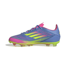 adidas F50 Elite Firm Ground Boots Junior Blue/Lemon