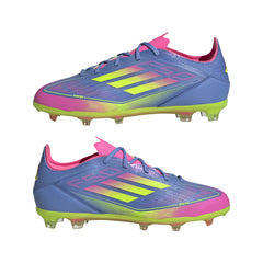 adidas F50 Elite Firm Ground Boots Junior Blue/Lemon