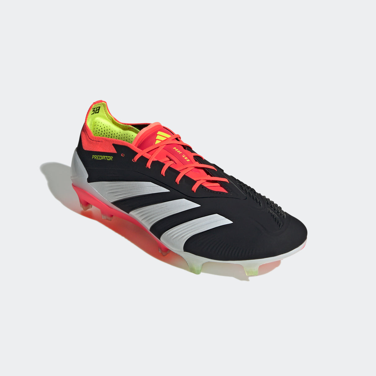 adidas Predator Elite FG Men's Firm Ground Soccer Cleats - Black/White/Solar Red