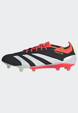 adidas Predator Elite FG Men's Firm Ground Soccer Cleats - Black/White/Solar Red