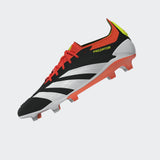 adidas Predator Elite FG Men's Firm Ground Soccer Cleats - Black/White/Solar Red