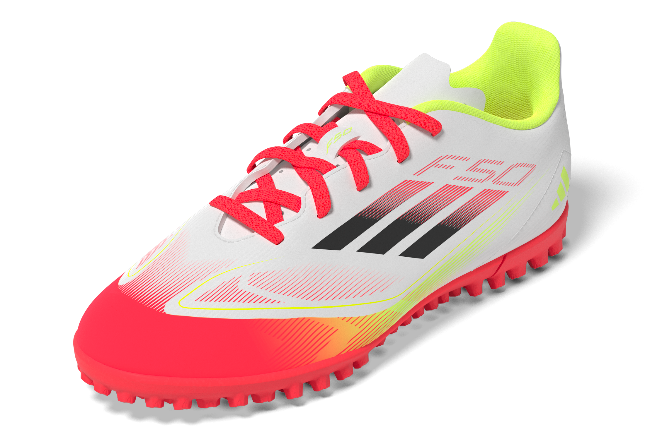 adidas F50 Club Turf Boots Kids White/Black