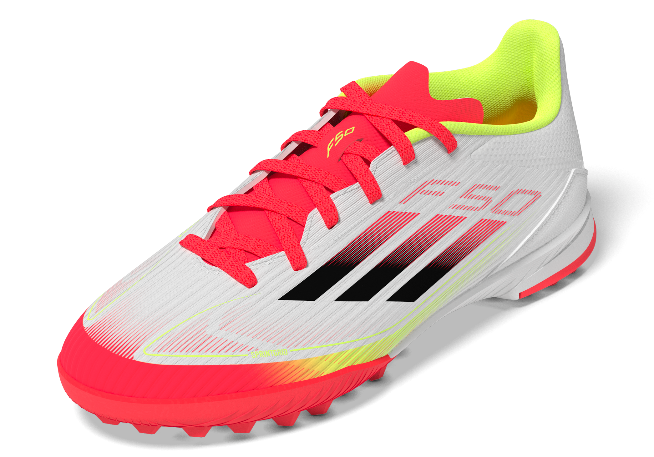 adidas F50 League Turf Boots Kids White/Black