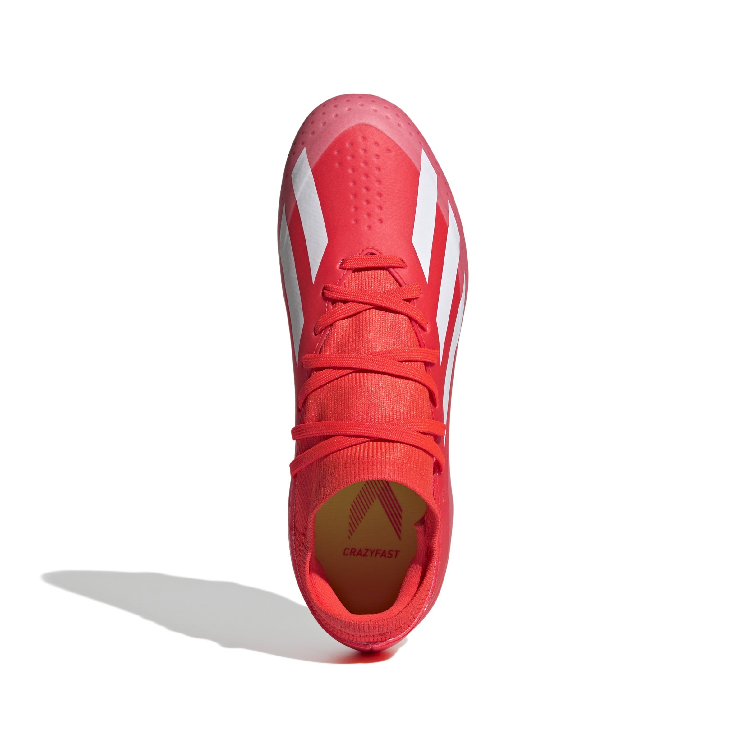 Adidas x Crazyfast League FG Junior Firm Ground Cleats Solar Red White 4
