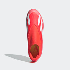 adidas X Crazyfast League LL TF Laceless Turf Boots Solar Red/White/Solar Yellow