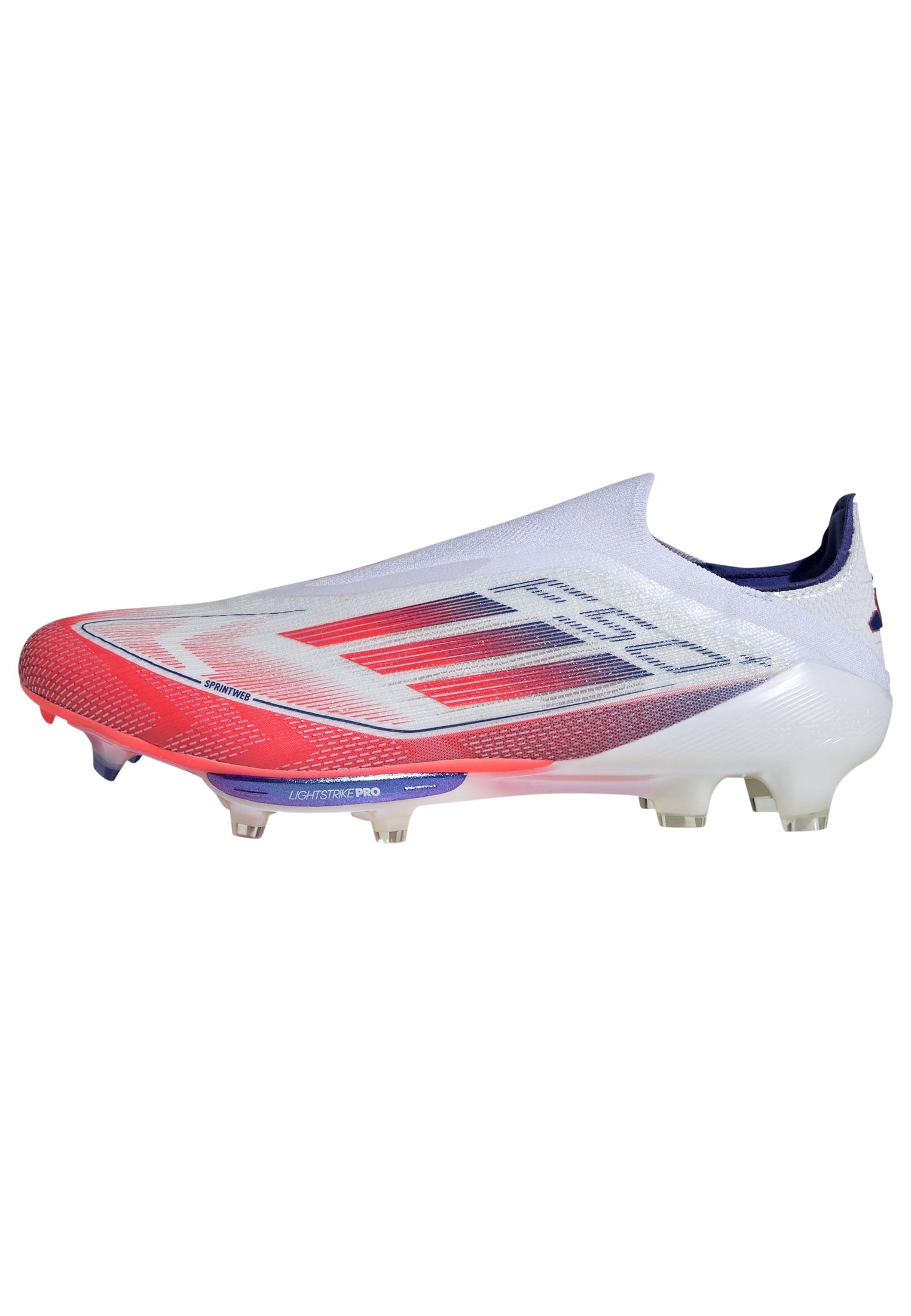 adidas F50+ FG Firm Ground Soccer Cleats - White/Red/Blue / 8.5