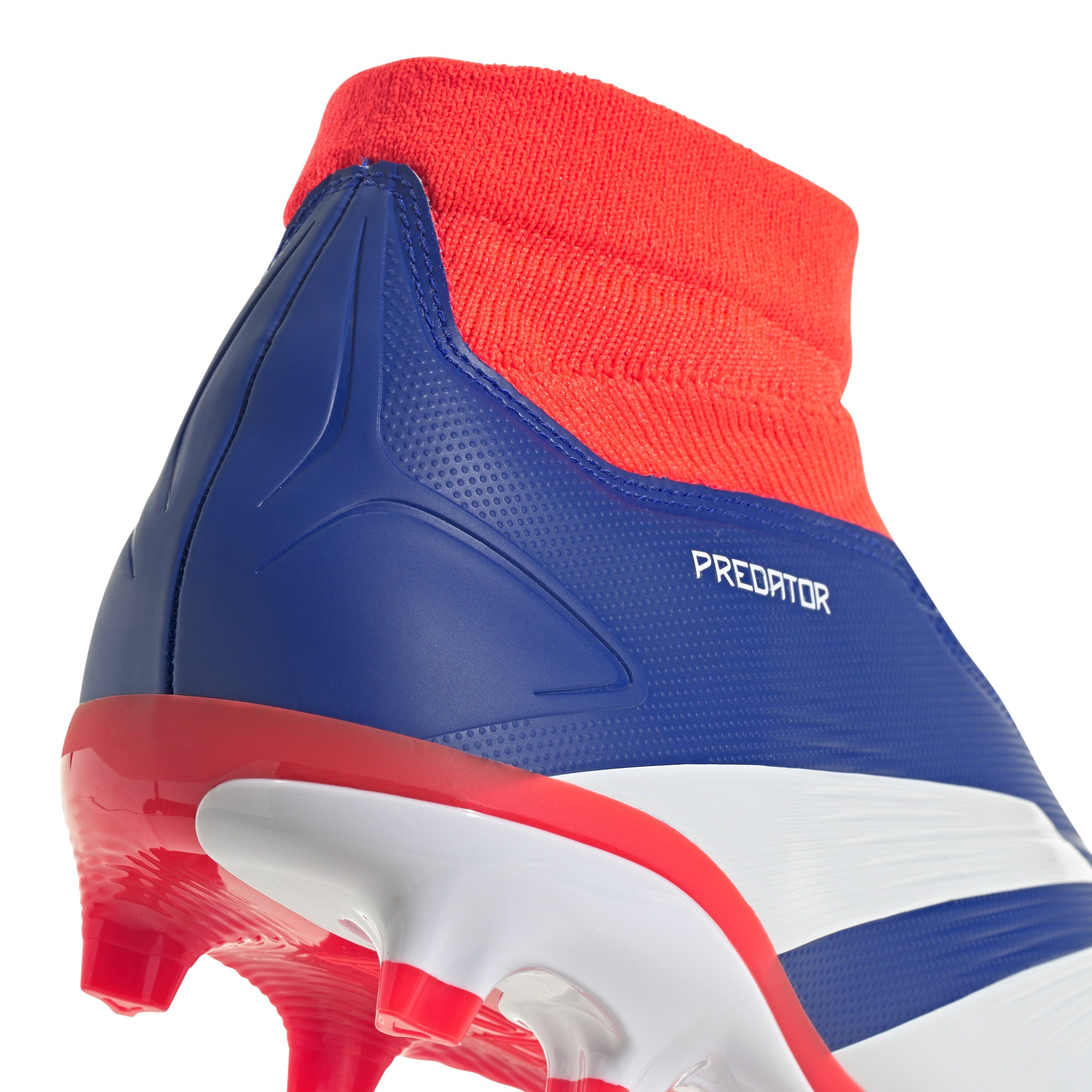 Adidas Predator League Laceless FG Firm Ground Soccer Cleats Lucid Blue White Solar Red 9.5