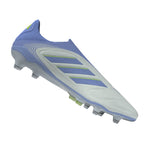 Botas de fútbol para terreno firme sin cordones adidas Copa Pure 3 Elite en color azul