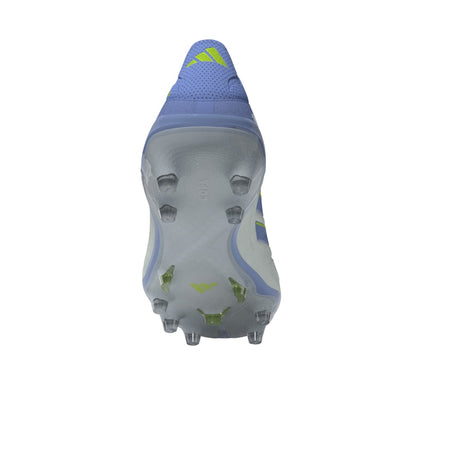 Botas de fútbol para terreno firme sin cordones adidas Copa Pure 3 Elite en color azul