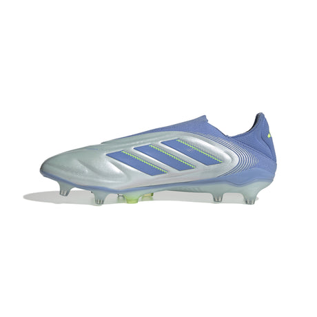 Botas de fútbol para terreno firme sin cordones adidas Copa Pure 3 Elite en color azul