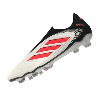 Tacos de fútbol adidas Copa Pure 3 Elite sin cordones FG para hombre - Blanco/Rojo/Negro