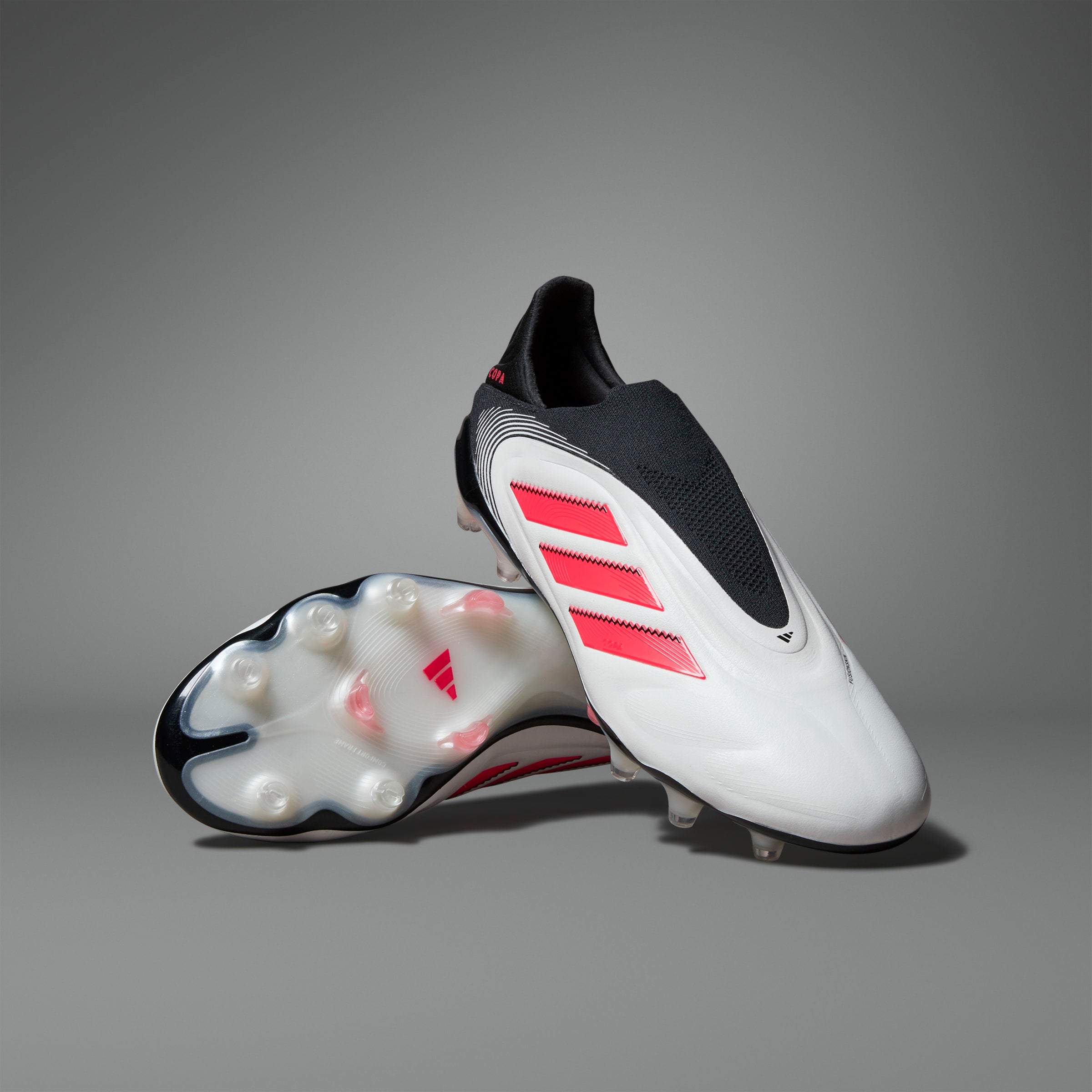adidas Copa Pure 3 Elite Laceless FG Men´s Soccer Cleats - White/Red/Black